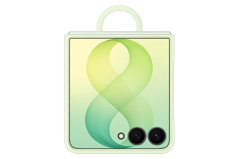 Samsung Galaxy Z Flip8 Silicone Ring Magnet Case - Mint