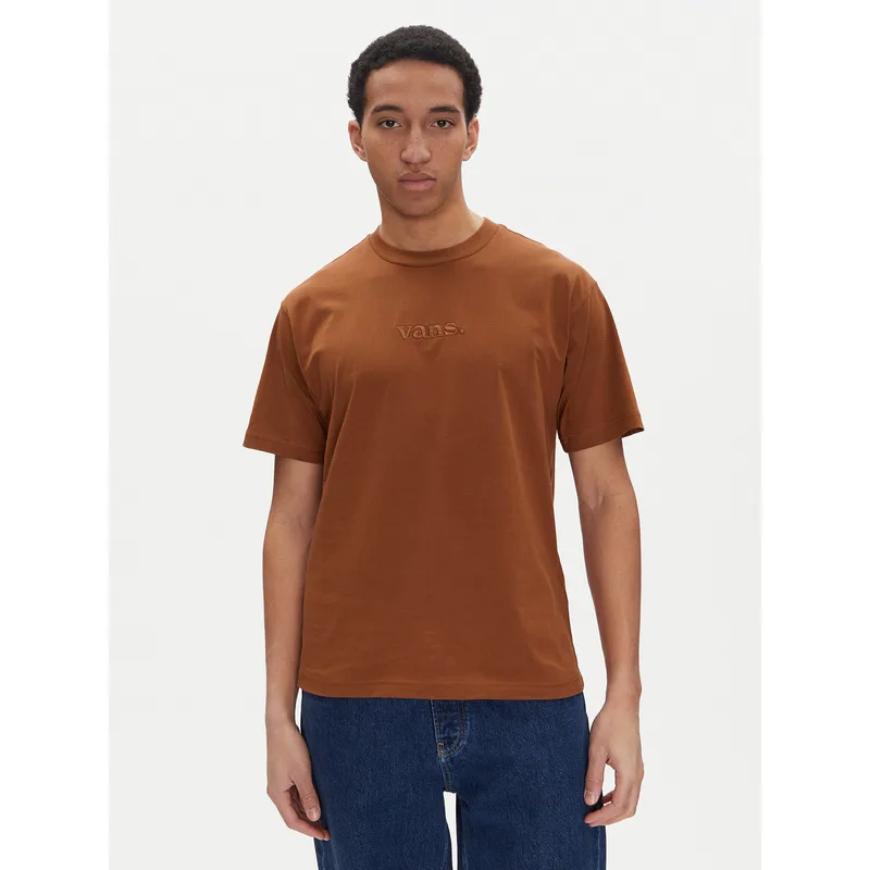 Vans T-Shirt Essential VN000HPZ Καφέ Loose Fit