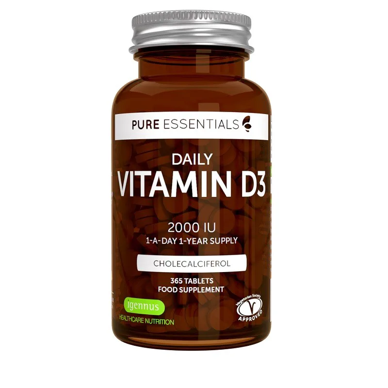 Vitamin D3 2000iu χοληκαλσιφερόλη 365 δισκία igennus
