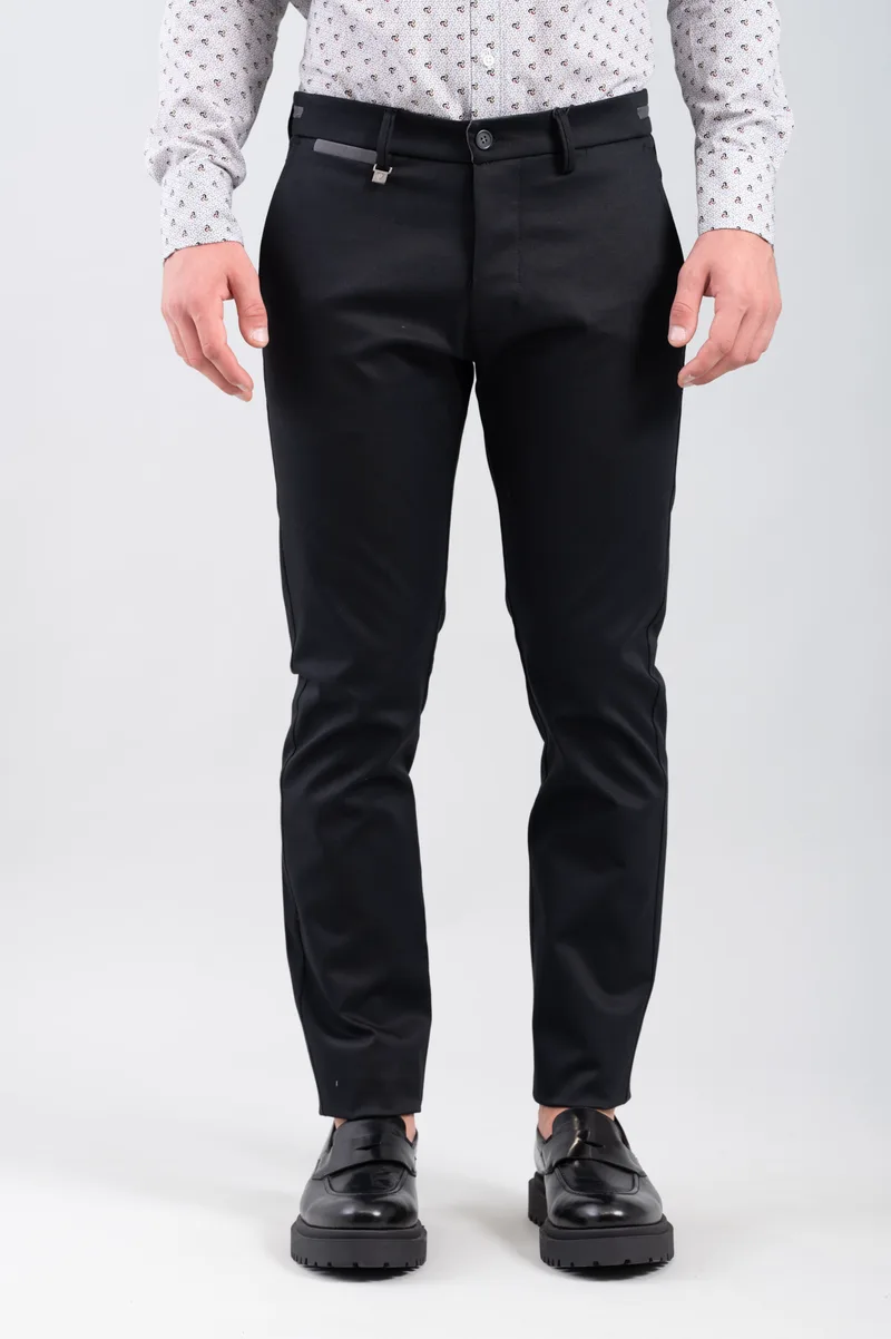 Vittorio Artist Ανδρικό Παντελόνι 500-2526-COMO Black Μαύρο