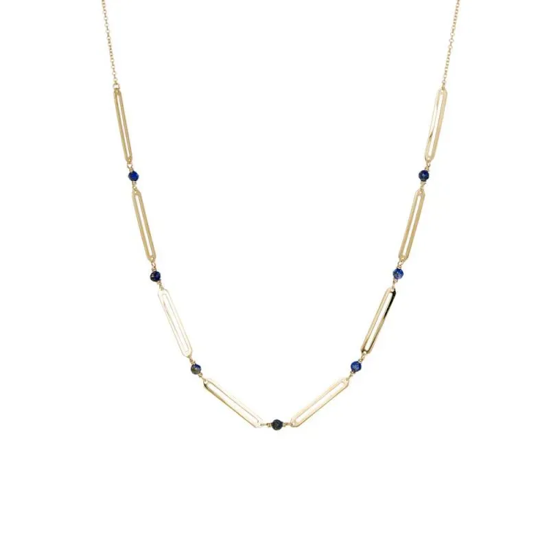 Χρυσό κολιέ Lapis Κ9 με λουστρέ μοτίφ 046296 046296 Χρυσός 9 Καράτια