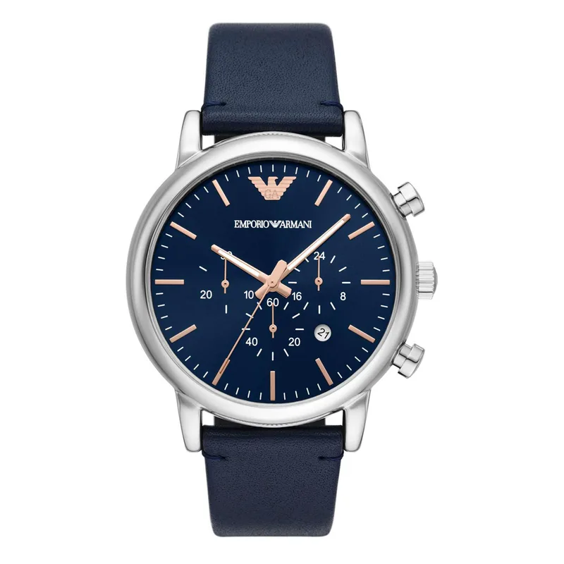 EMPORIO ARMANI Luigi Blue Leather Strap AR11451