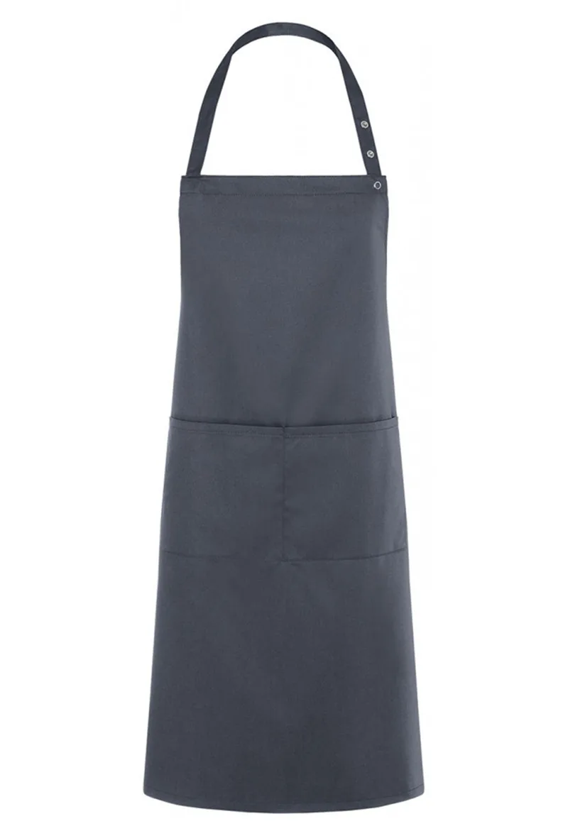 Μακρια Ποδια με Τσεπες Bib Apron Teneriffa Karlowsky LS 34 Anthracite