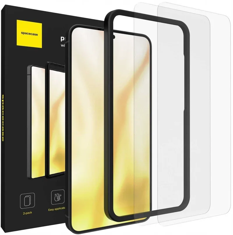 Tempered Glass Samsung Galaxy S25 Plus / S24 Plus Spacecase Set Αντιχαρακτικό Γυαλί Προστασίας Οθόνης 2 Τεμάχια - Clear (5905719117764)