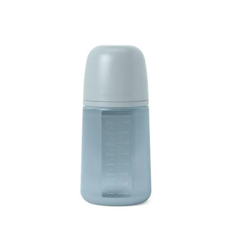 Μπιμπερό Όλο Σιλικόνη Φυσιολογική θηλή SX PRO240ml +3μ Blue Suavinex