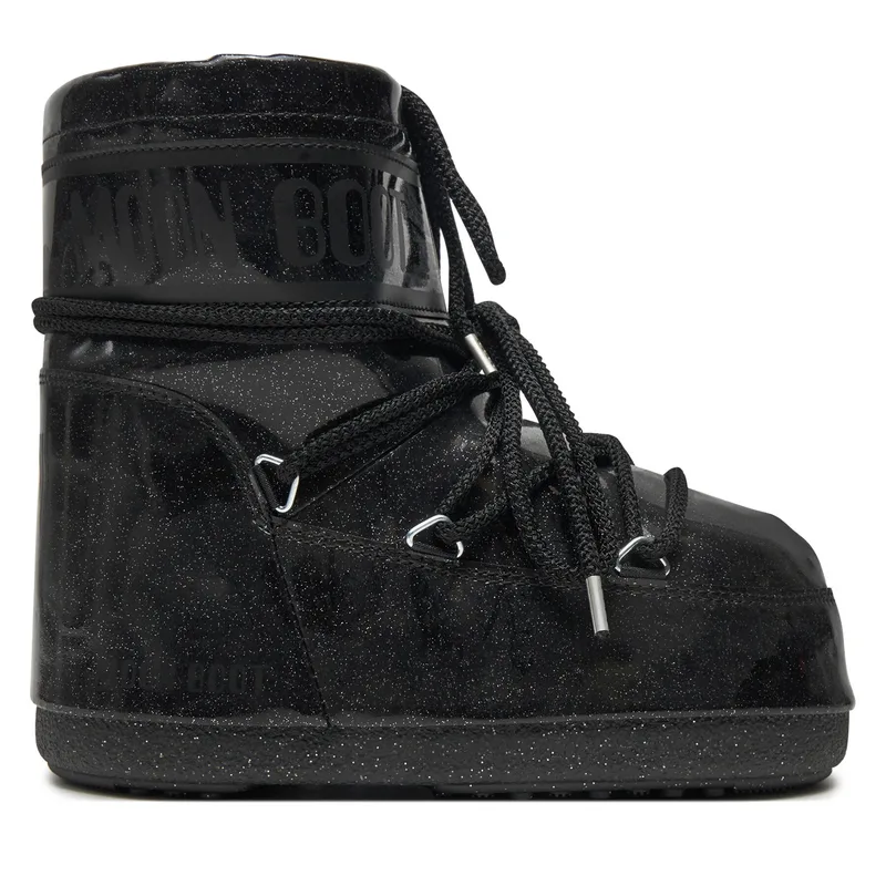 Μπότες Χιονιού Moon Boot Icon Low Glitter 80D1409440 Μαύρο