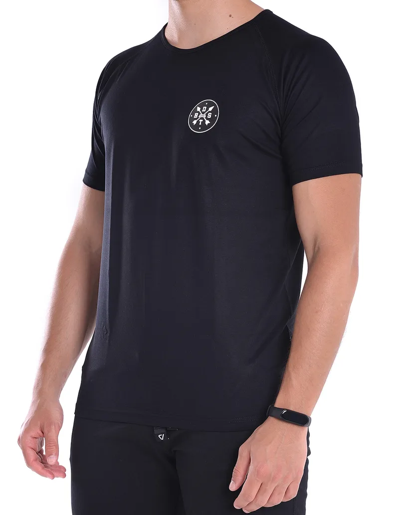 Ανδρικό t-shirt σε μαύρο χρώμα