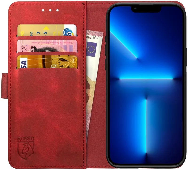Κόκκινο Element PU Θήκη Πορτοφόλι Apple iPhone 13 Pro - Red (8719246324826)