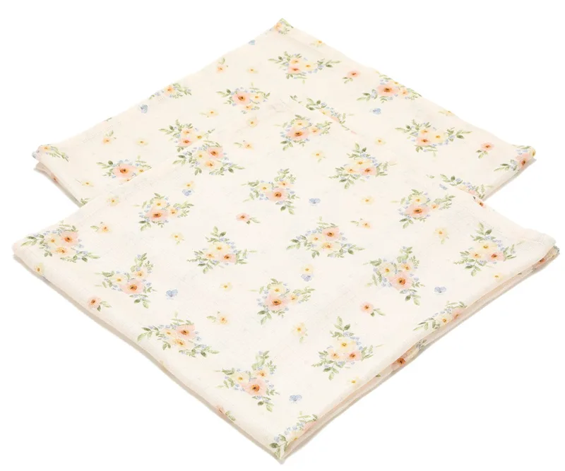 2 Pack Bamboo Μικρές Μουσελίνες English Garden (Silver Plus Protection Τεχνολογία)