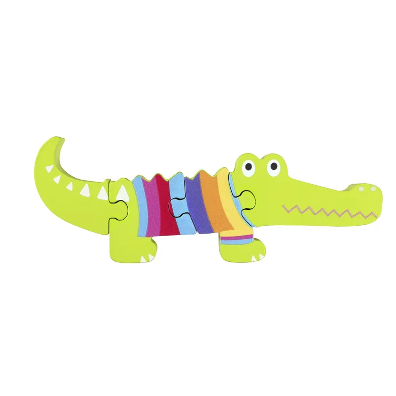 Μικρό Παζλ Κροκόδειλος Animals Πορτοκαλί Tree Toys (FSC®)
