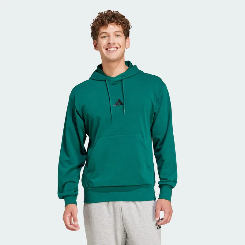 adidas Sportswear Essentials Feel Cozy French Terry Ανδρική Μπλούζα με Κουκούλα (9000217098_70983)