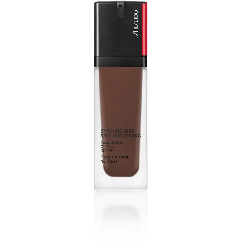 Shiseido Synchro Skin Self-Refreshing Foundation μακράς διαρκείας μεικ απ SPF 30 απόχρωση 560 Obsidian 30 μλ
