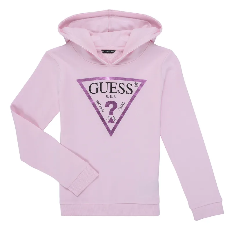T-shirt με κουκούλα Guess HOODED LS FLEECE_CORE