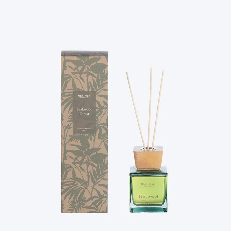 Αρωματικό Χώρου Με Στικς Teakwood Forest 25 200Ml Nef-Nef Homeware Green