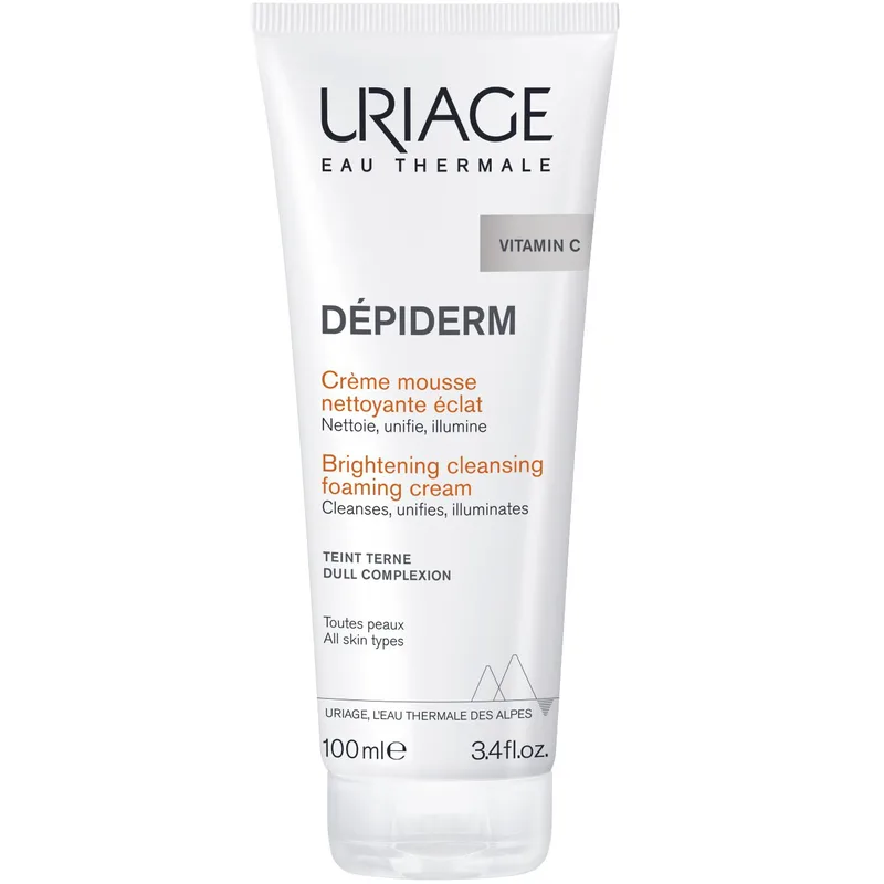 Uriage Depiderm Vitamin C Brightening Cleansing Foaming Cream Αφρός Καθαρισμού & Λάμψης Προσώπου 100ml