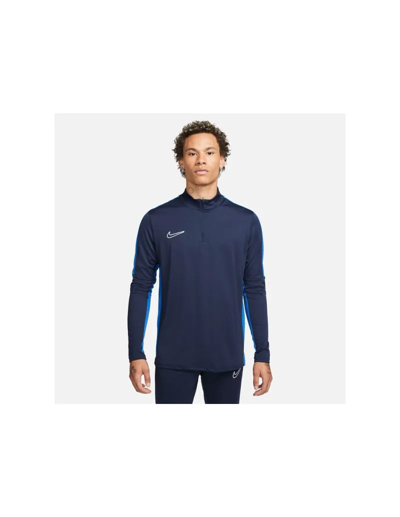 Nike Academy 23 Ανδρική Αθλητική Μπλούζα Μακρυμάνικη Dri-Fit με Φερμουάρ Μαύρη DR1352-010