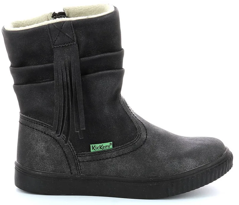 ΜΠΟΤΑΚΙ KICKERS RUMBY 830170 ΜΑΥΡΟ ΜΕΤΑΛΛΙΖΕ (EU:30)
