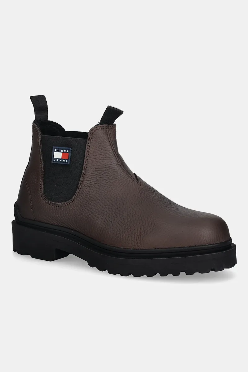 Δερμάτινες μπότες τσέλσι Tommy Jeans TJM CHELSEA LEATHER WL