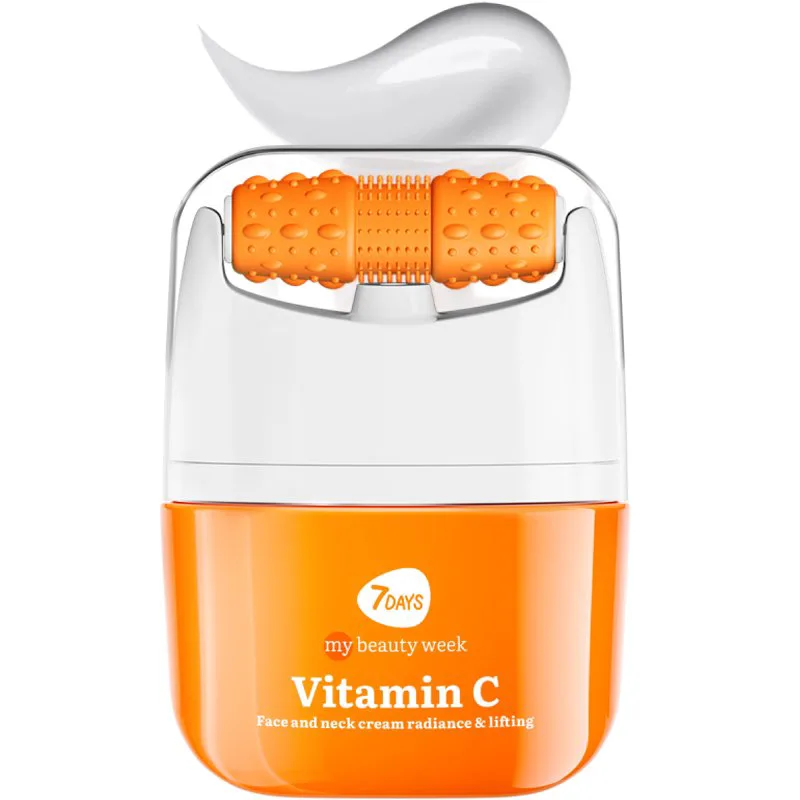 7DAYS My Beauty Week Vitamin C Radiance & Lifting Face & Neck Cream Αντιγηραντική Κρέμα Προσώπου, Λαιμού με Βιταμίνη C & Εφαρμοστή Μασάζ για Ομοιόμορφο Τόνο & Λάμψη 40ml