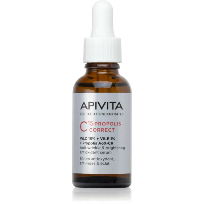 Apivita Bee Tech Concentrates C15 Propolis Correct Serum αντιοξειδωτικός συσφικτικός ορός προσώπου 30 ml