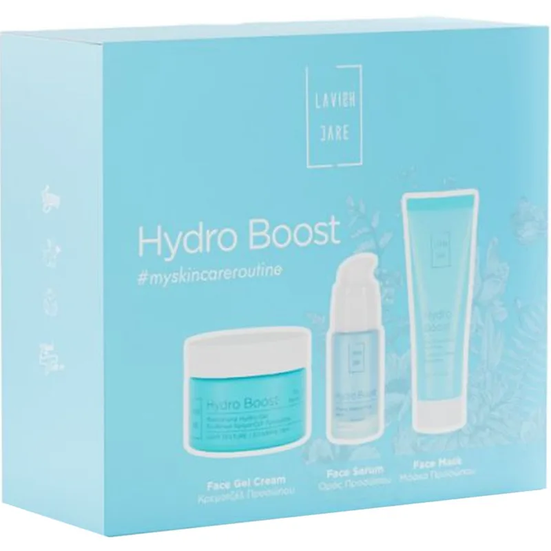 Lavish Care Promo Hydro Boost Moisturising Light Texture Day Face Hydro-Gel 50ml & Moisture Balance Face Serum 30ml & Skin Moisturising Face Mask 75ml