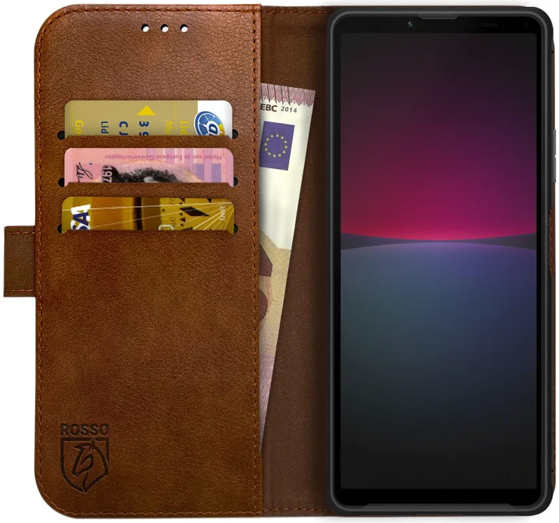Κόκκινο Element PU Θήκη Πορτοφόλι Sony Xperia 10 IV - Brown (8719246360930)
