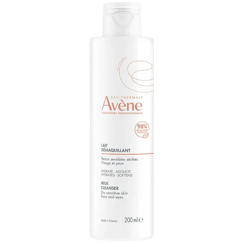 Avene Milk Cleanser Γαλάκτωμα Ντεμακιγιάζ για Ευαίσθητες - Ξηρές Επιδερμίδες για Πρόσωπο & Μάτια 200ml