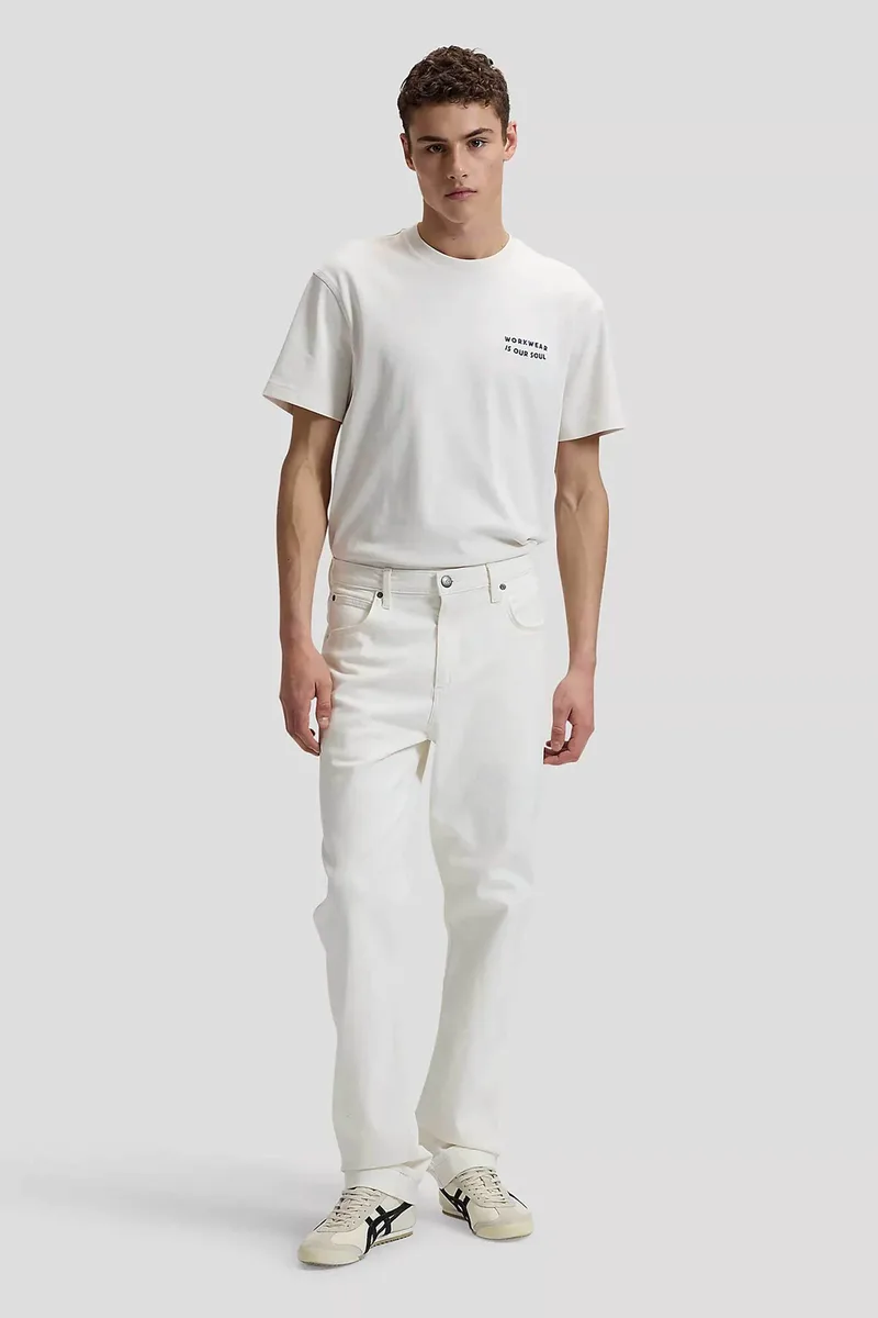 Lee® ανδρικό τζιν παντελόνι πεντάτσεπο Relaxed Straight Fit "Haden" - 112376364 Λευκό