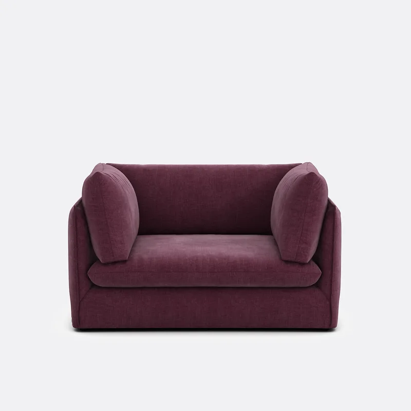 Πολυθρόνα XL με υφασμάτινη υφή Μ105xΠ143xΥ86cm