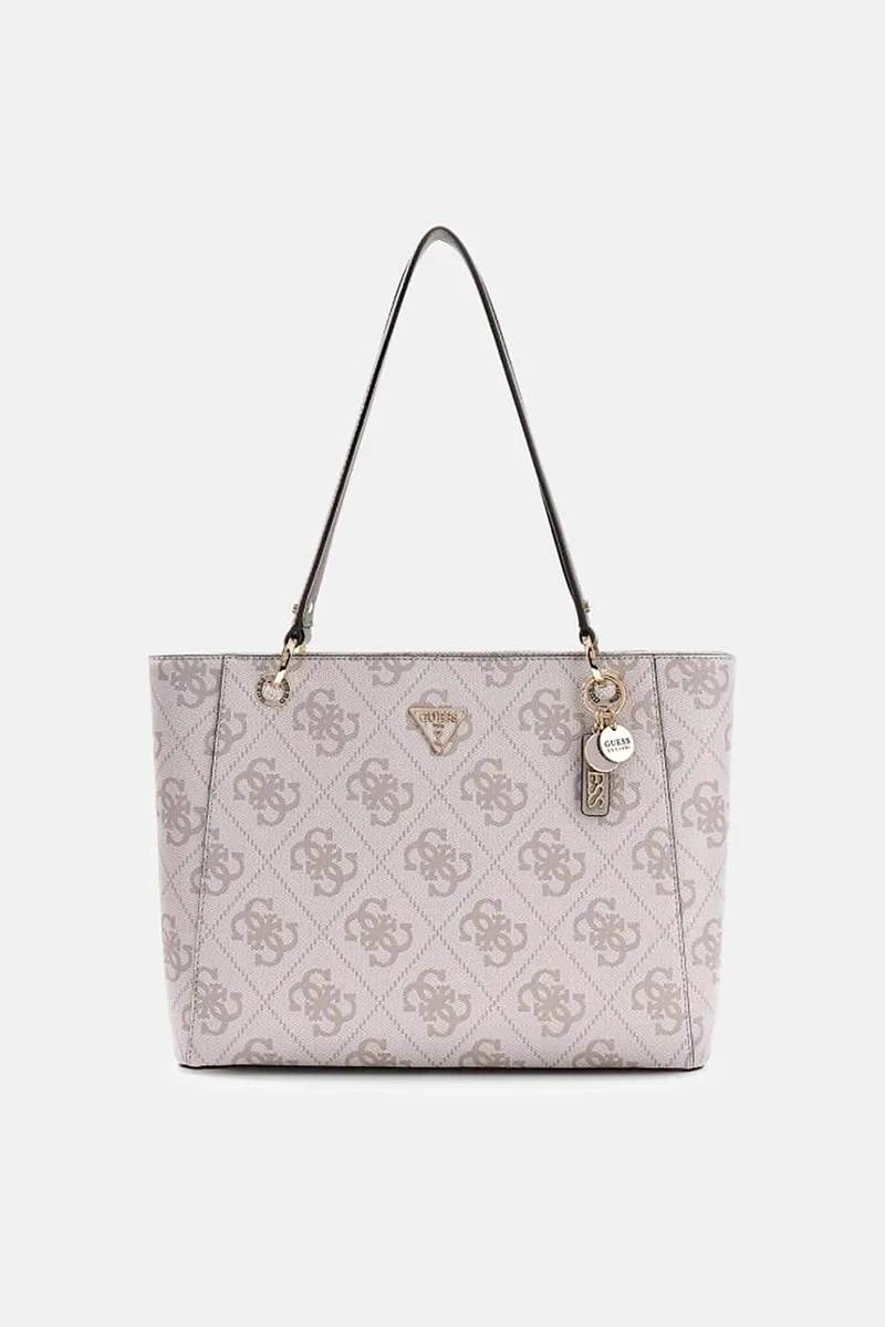 Guess γυναικεία τσάντα tote με all-over logo print "Noelle II" - HWSO9672250 Μπεζ