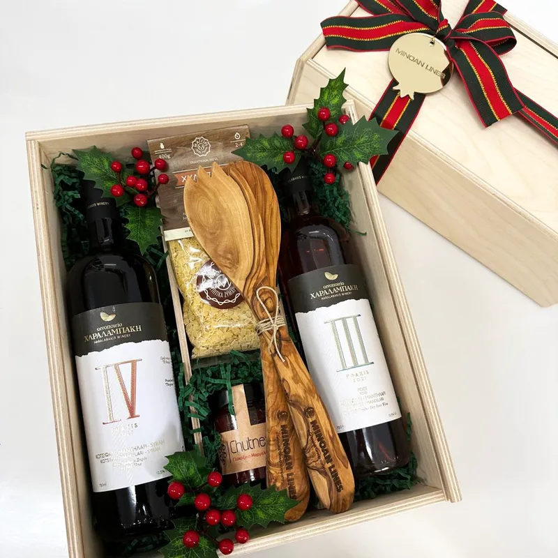 "Cooking at Christmas" Χριστουγεννιάτικο Εταιρικό Δώρο σε Ξύλινο Κουτί