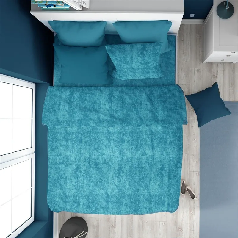 Παπλωματοθήκη Dimcol Premium Shadow 620 160x240 Turquoise