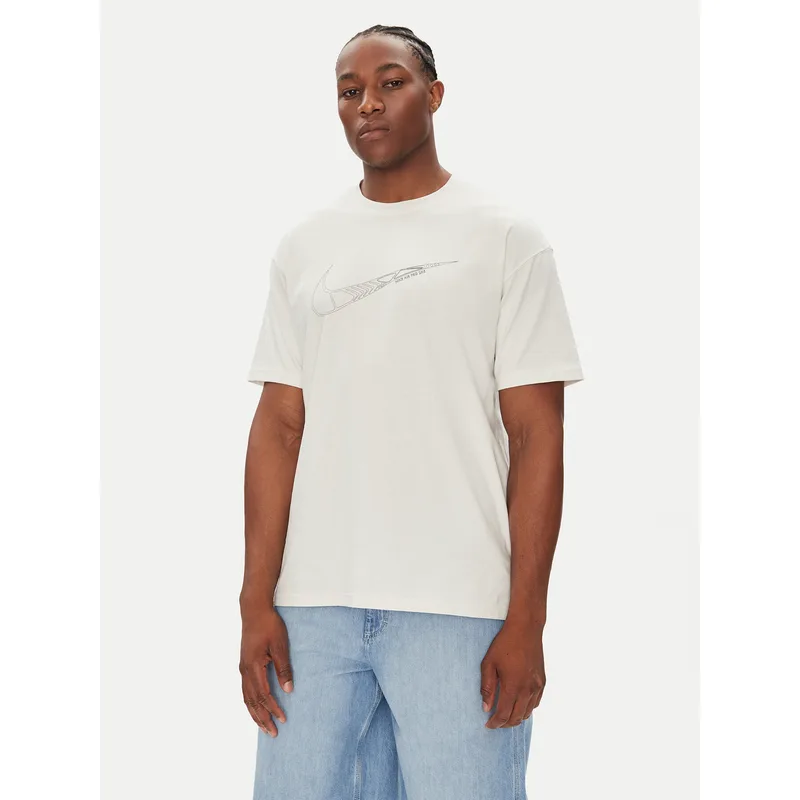 Nike T-Shirt HJ0746 Εκρού Regular Fit