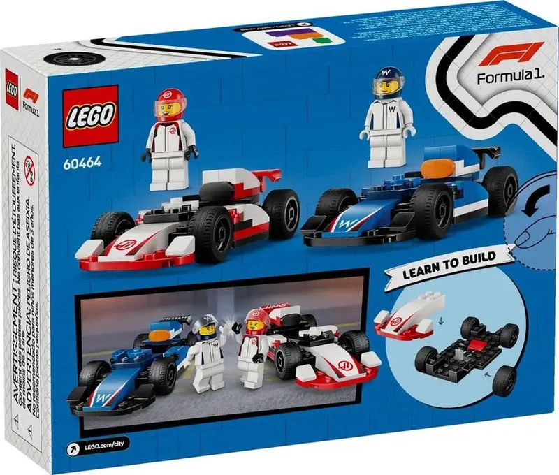 LEGO F1 WILLIAMS RACING - HAAS F1 RACE CARS (60464)