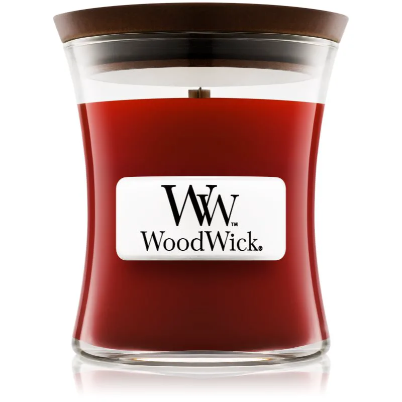 Woodwick Cinnamon Chai αρωματικό κερί με ξύλινο φιτίλι 85 γρ