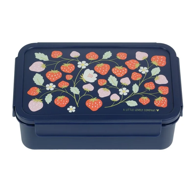 Δοχείο Φαγητού A Little Lovely Company Bento Strawberries SBSTBU55