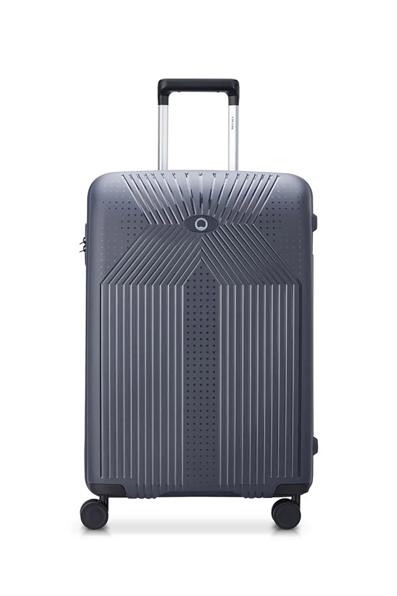 Delsey unisex βαλίτσα medium hard μονόχρωμη με γεωμετρικό σχέδιο "Ordener" 66 x 43,5 x 25,5 cm - 384681001