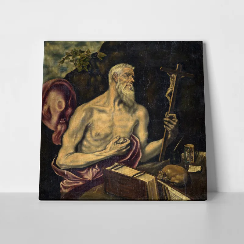 Πίνακας σε καμβά EL GRECO - SAINT JEROME IN PENITENCE