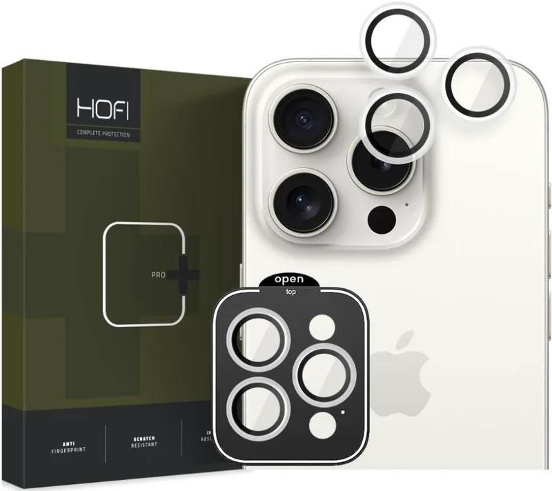 Hofi Camring Pro+ Αντιχαρακτικό Γυαλί Προστασίας για Φακό Κάμερας - Apple iPhone 15 Pro / 15 Pro Max - Clear (5906302308194)