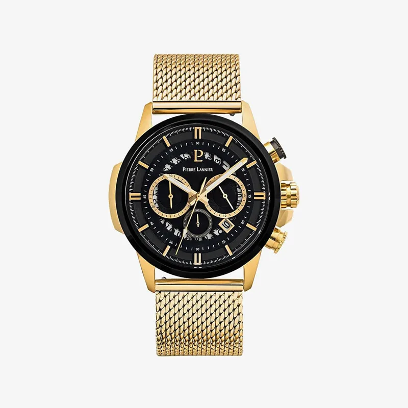 Ρολόγια Pierre Lannier Wrist Watch Sentinelle 238G032 Yellow Χρυσό Universal