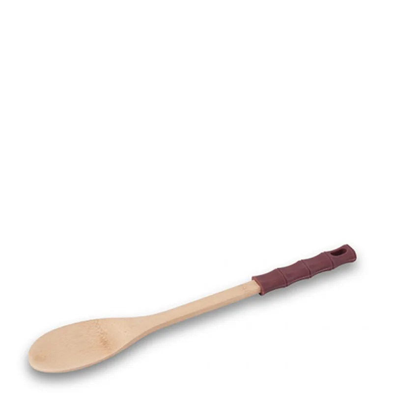 Κουτάλα Ξύλινη Mε Χερούλι Σιλικόνης Bamboo 30.5cm
