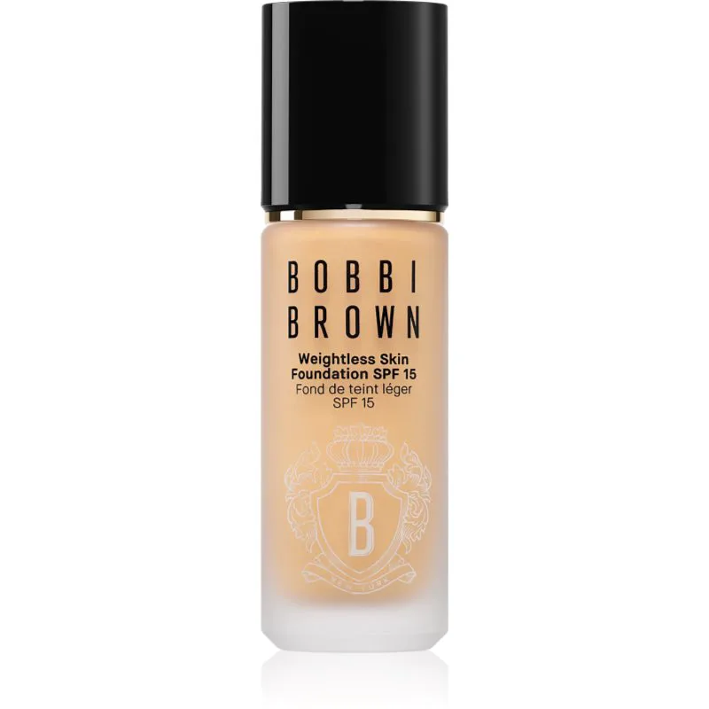 Bobbi Brown Weightless Skin Foundation SPF 15 μακράς διαρκείας μεικ απ με ενυδατικό αποτέλεσμα απόχρωση Warm Natural 30 ml