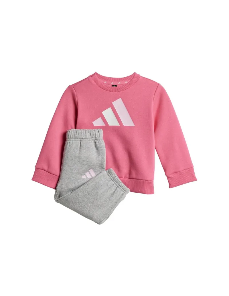 Adidas Essentials Ροζ and Gray Kids Tracksuit JY0303