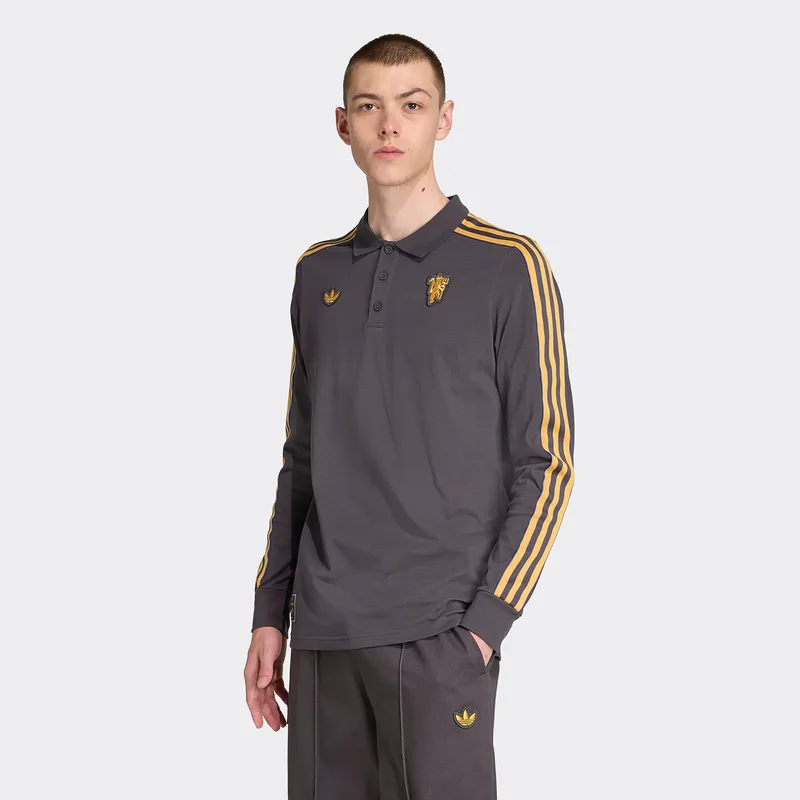 adidas Originals Manchester United FC Terrace Icons Ανδρική Polo με Μακρύ Μανίκι (9000253188_24617)
