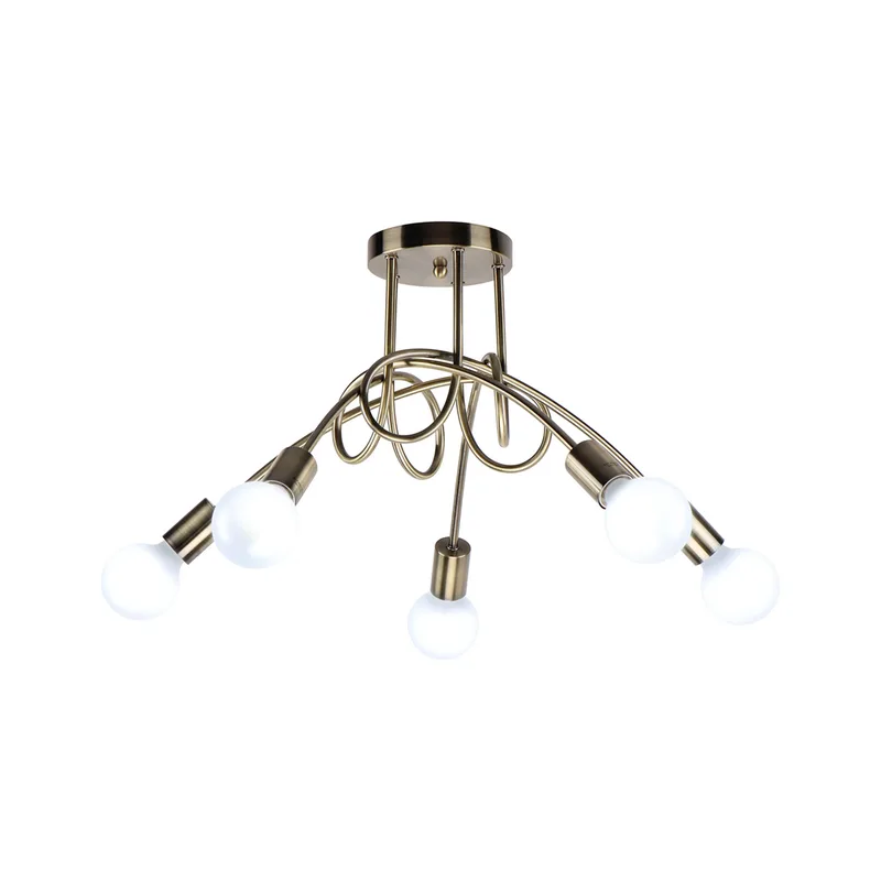 Φωτιστικό Οροφής Πολύφωτο Homelighting Quirky 77-8090 Bronze