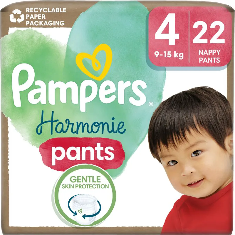 Pampers Harmonie Pants Size 4 πάνα - βρακάκι 9-15 kg 22 τμχ