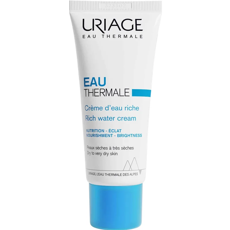 Uriage Eau Thermale Rich Water Cream Ενυδατική Κρέμα Προσώπου Πλούσιας Υφής για Κανονικές - Ξηρές Επιδερμίδες 40ml