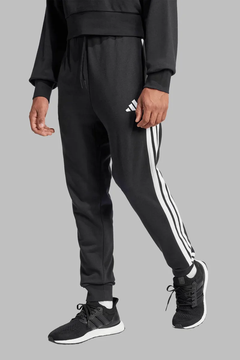 Adidas ανδρικό παντελόνι φόρμας Regular Fit "Essential 3-Stripes" - JD1881 Μαύρο
