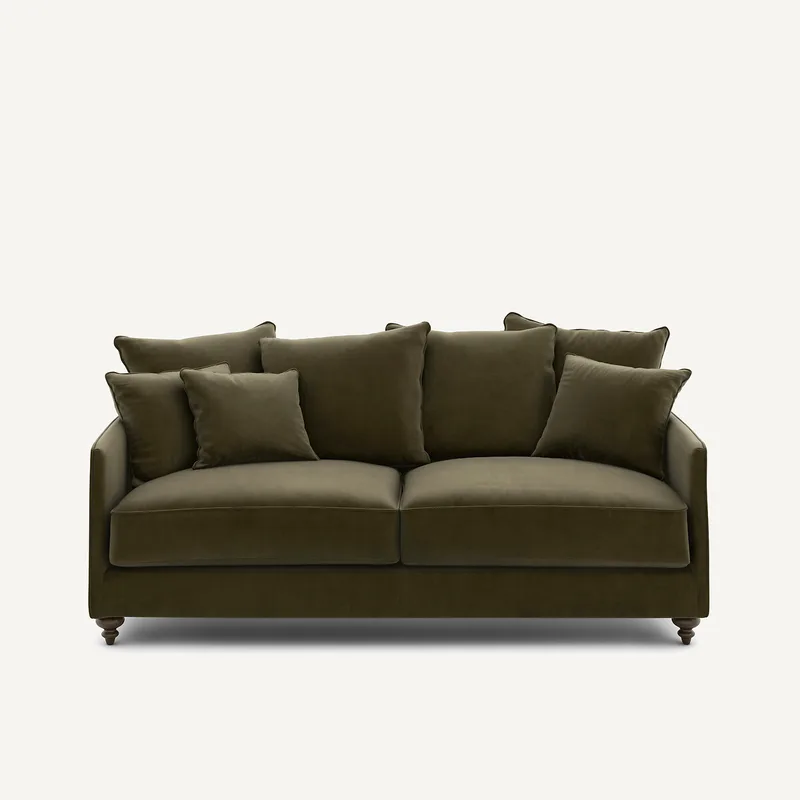 Πτυσσόμενος καναπές από βελούδο Μ105xΠ204xΥ93cm