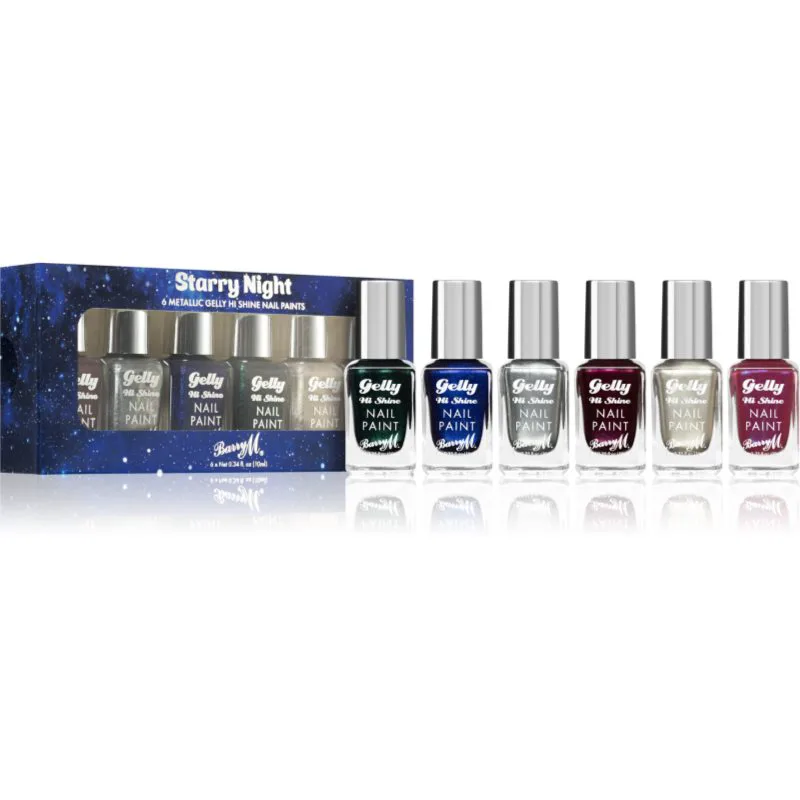 Barry M Gelly Hi Shine Starry Night Σετ βερνίκι νυχιών